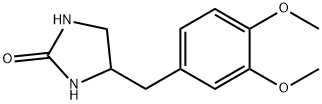 DL-4-(3,4-Dimethoxybenzyl)-2-imidazolidinone Struktur