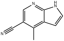 1H-Pyrrolo[2,3-b]pyridine-5-carbonitrile, 4-Methyl- Struktur