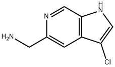 5-AMINOMETHYL-3-CHLORO-1H-PYRROLO[2,3-C]PYRIDINE Struktur