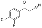 BENZENEPROPANENITRILE, 4-CHLORO-3-FLUORO-B-OXO- Struktur