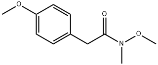 N-METHOXY-2-(4-METHOXYPHENYL)-N-METHYLACETAMIDE Struktur