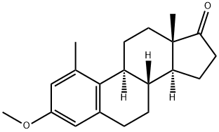 3-Methoxy-1-methylestra-1,3,5(10)-trien-17-one Struktur