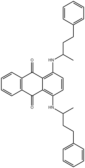 1,4-bis [(1-methyl-3-phenylpropyl)amino]-9,10-anthracenedione Struktur