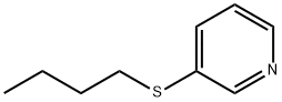 Butyl(pyridine-3-yl) sulfide Struktur