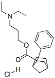 3-(diethylamino)propyl 2-phenylbicyclo[2.2.1]heptane-2-carboxylate hydrochloride Struktur