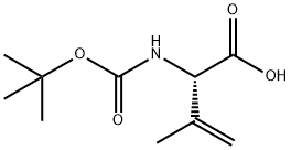 3-Butenoicacid,2-[[(1,1-dimethylethoxy)carbonyl]amino]-3-methyl-,(2S)-(9CI) Struktur