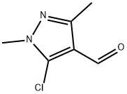 5-Chloro-1,3-dimethyl-1H-pyrazole-4-carbaldehyde Struktur