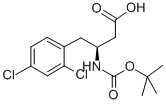 BOC-(S)-3-AMINO-4-(2,4-DICHLORO-PHENYL)-BUTYRIC ACID Struktur