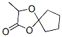 1,4-Dioxaspiro[4.4]nonan-2-one,  3-methyl- Struktur