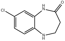 8-CHLORO-1,3,4,5-TETRAHYDRO-2H-1,5-BENZODIAZEPIN-2-ONE Struktur