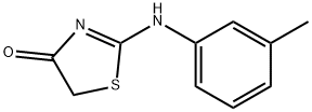 2-M-TOLYLAMINO-THIAZOL-4-ONE Struktur