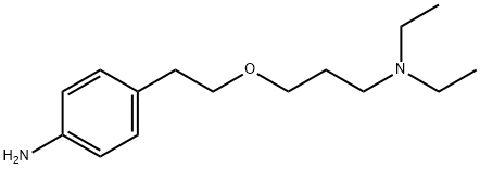 p-[2-[3-(Diethylamino)propoxy]ethyl]aniline Struktur