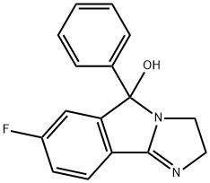 7-Fluoro-2,5-dihydro-5-phenyl-3H-imidazo[2,1-a]isoindol-5-ol Struktur