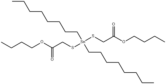 2,2'-[(Dioctylstannylene)bis(thio)]diacetic acid dibutyl ester Struktur