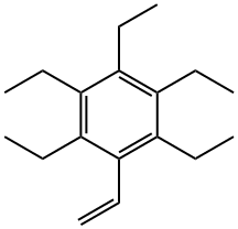 2,3,4,5,6-Pentaethyl-1-vinylbenzene Struktur