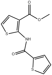 METHYL 2-[(2-THIENYLCARBONYL)AMINO]THIOPHENE-3-CARBOXYLATE Struktur