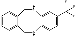 5,6,11,12-Tetrahydro-2-(trifluoromethyl)dibenzo[b,f][1,4]diazocine Struktur