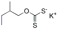 potassium 2-methylbutyl dithiocarbonate Struktur