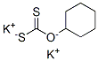 Dithiocarbonic acid O-cyclohexyl S-potassium salt Struktur