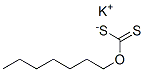 potassium O-heptyl dithiocarbonate  Struktur