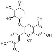 5,7-ジヒドロキシ-2-(4-ヒドロキシ-3-メトキシフェニル)-3-(β-D-アラビノフラノシルオキシ)-1-ベンゾピリリウム·クロリド