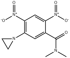 5-(1-Aziridinyl)-2,4-dinitro-N,N-dimethylbenzamide Struktur