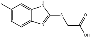 (5-METHYL-1H-BENZOIMIDAZOL-2-YLSULFANYL)-ACETIC ACID Struktur