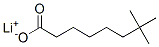 lithium neodecanoate Structure