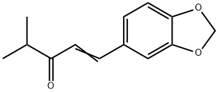 4-Methyl-1-[3,4-(methylenebisoxy)phenyl]-1-penten-3-one Struktur