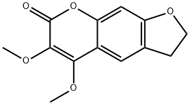 2,3-Dihydro-5,6-dimethoxy-7H-furo[3,2-g][1]benzopyran-7-one Struktur