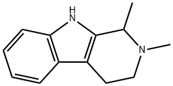 2,3,4,9-Tetrahydro-1,2-dimethyl-1H-pyrido[3,4-b]indole Struktur