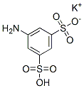 potassium hydrogen -5-aminobenzene-1,3-disulphonate Struktur