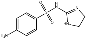 Benzenesulfonamide, 4-amino-N-(4,5-dihydro-1H-imidazol-2-yl)- (9CI) Struktur