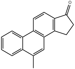 15,16-Dihydro-6-methyl-17H-cyclopenta(a)phenanthren-17-one Struktur