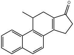 11-Methyl-11,12,15,16-tetrahydro-17H-cyclopenta(a)phenanthren-17-one Struktur