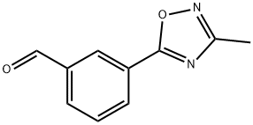 3-(3-methyl-1,2,4-oxadiazol-5-yl)benzaldehyde Struktur