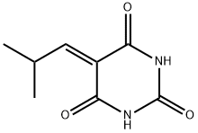 5-(2-Methylpropylidene)-2,4,6(1H,3H,5H)-pyrimidinetrione Struktur