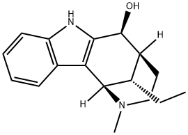 12-Ethyl-2,3,4,5,6,7-hexahydro-2-methyl-1,5-methano-1H-azocino[4,3-b]indol-6-ol Struktur