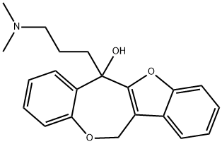 6-[3-(dimethylamino)propyl]-6,12-dihydro-benzofuro[3,2-c][1]benzoxepin-6-ol Struktur