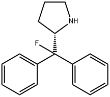 (S)-(-)-2-(FLUORODIPHENYLMETHYL)PYRROLI& Struktur