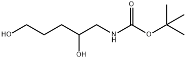 Carbamic acid, (2,5-dihydroxypentyl)-, 1,1-dimethylethyl ester (9CI) Struktur