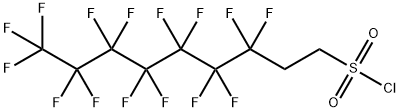 3,3,4,4,5,5,6,6,7,7,8,8,9,9,9-pentadecafluorononanesulphonyl chloride Struktur