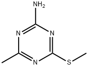 4-METHYL-6-(METHYLTHIO)-1,3,5-TRIAZIN-2-AMINE Struktur