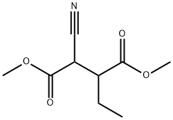 Butanedioic acid, 2-cyano-3-ethyl-, dimethyl ester (9CI) Struktur