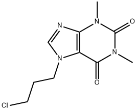 7-(3-chloropropyl)-3,7-dihydro-1,3-dimethyl-1H-purine-2,6-dione Struktur