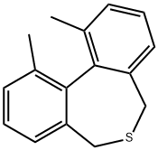 1,11-Dimethyl-5,7-dihydrodibenzo[c,e]thiepin Struktur