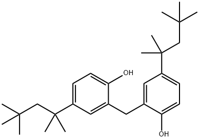 2,2'-methylenebis[4-(1,1,3,3-tetramethylbutyl)phenol] Struktur