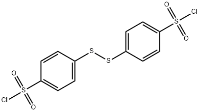 BIS(4-CHLOROSULFONYLPHENYL)DISULFIDE Struktur