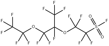 PERFLUORO(4-METHYL-3,6-DIOXAOCTANE)SULFONYL FLUORIDE Struktur