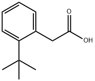 (2-tert-butylphenyl)acetic acid Struktur